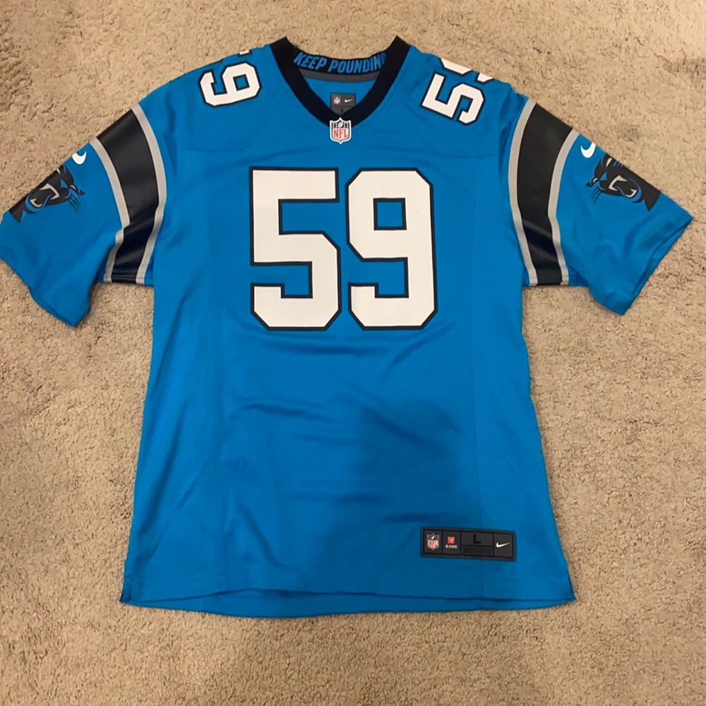 Panthers Luke Kuechly Jersey Official NFL Nike Large
